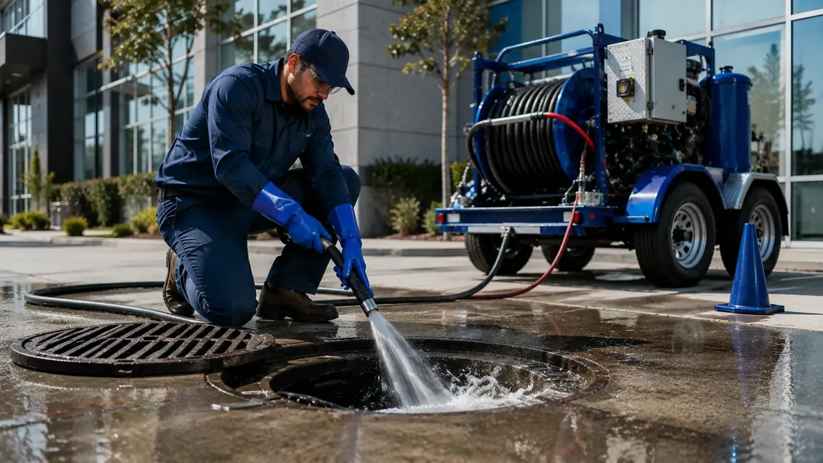 Commercial Hydro Jet Drain Cleaning in Porter Ranch