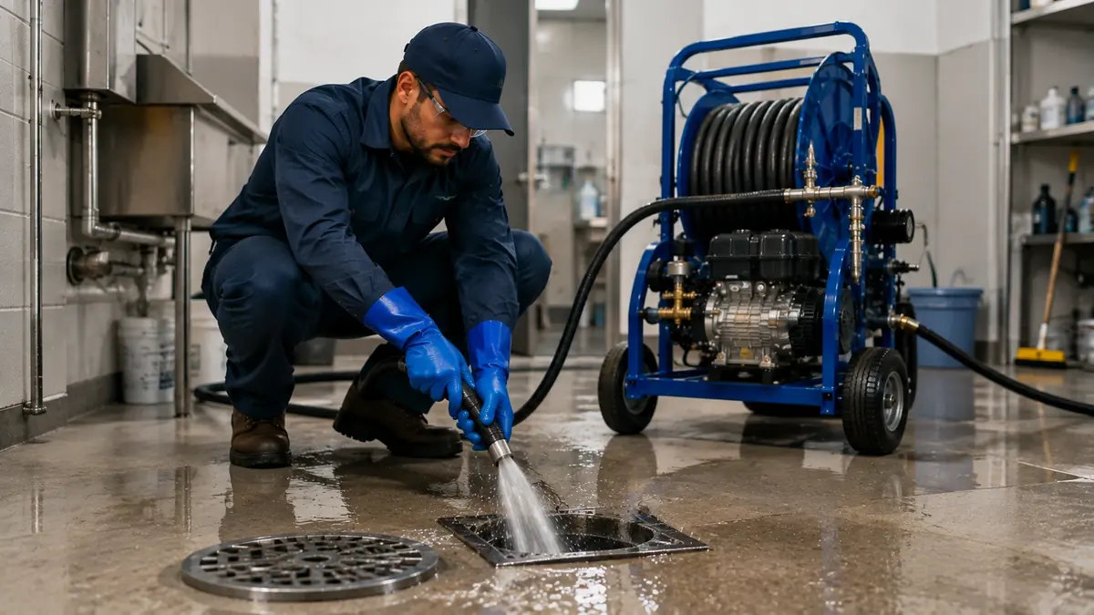 Floor Drain Hydro Jet Cleaning in Porter Ranch