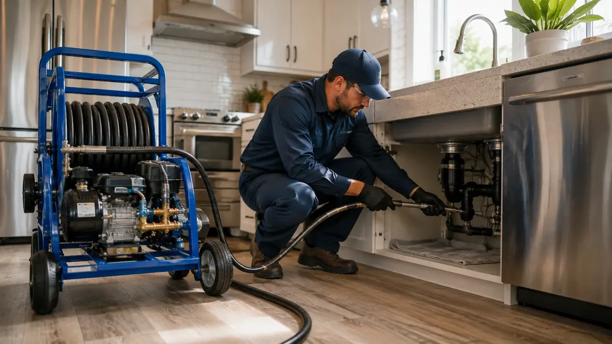 Kitchen Drain Hydro Jetting in Porter Ranch