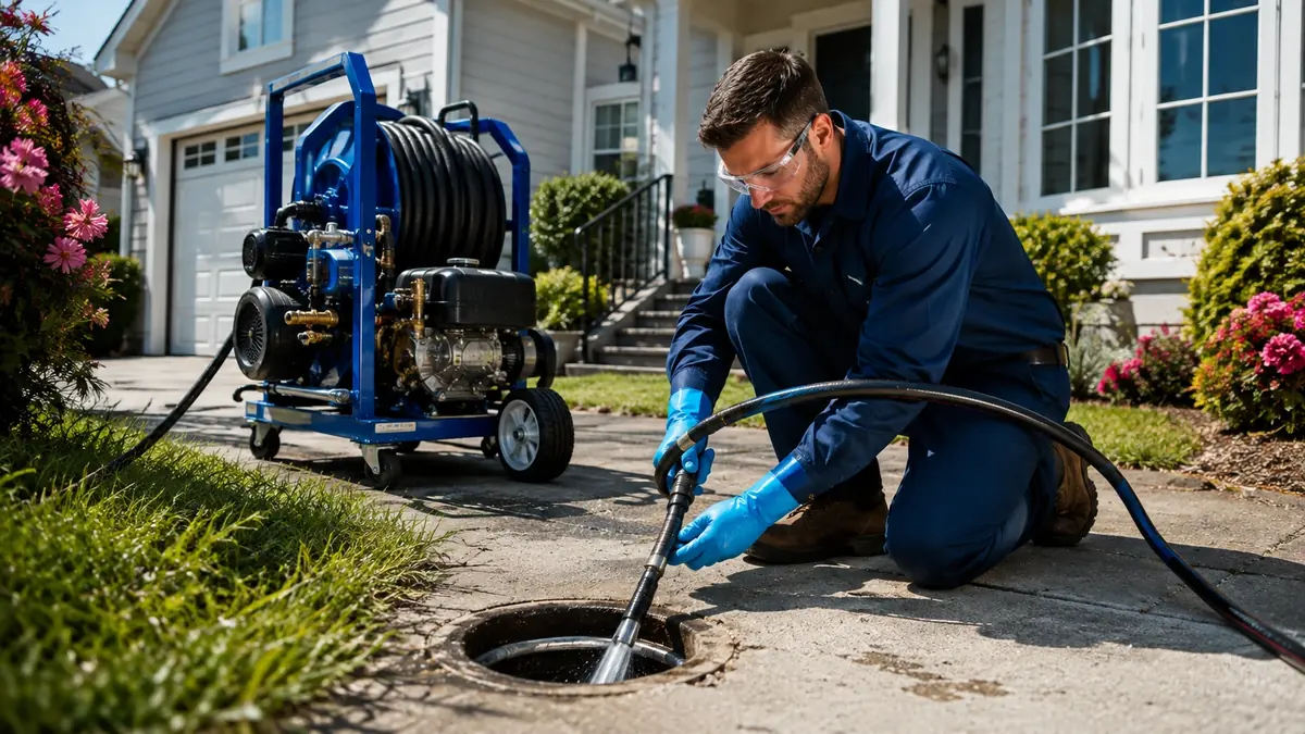 Residential Hydro Jet Drain Cleaning in Porter Ranch